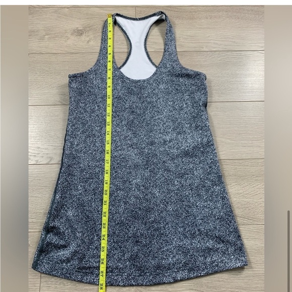 Lululemon Cool Racerback Tank Top Rio Mist White Black - Picture 9 of 12